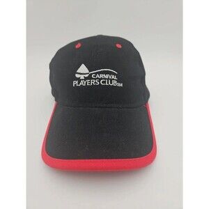Carnival Players Club Black and Red Hat Adjustable Cap